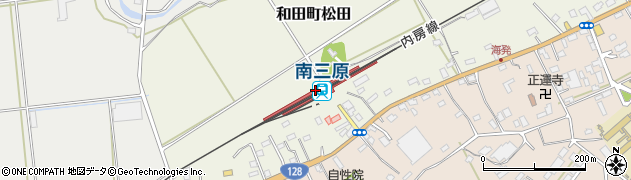 南三原駅周辺の地図