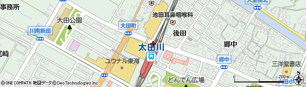 太田川駅前周辺の地図