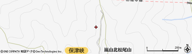 京都府京都市西京区嵐山北松尾山周辺の地図