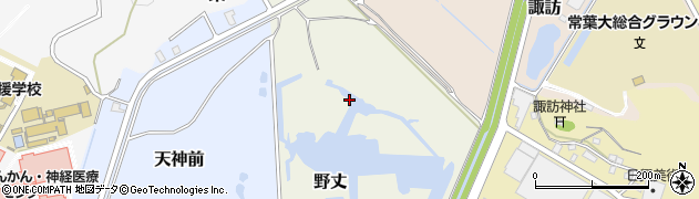 静岡県静岡市葵区野丈周辺の地図