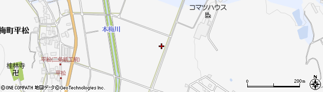 京都府亀岡市本梅町平松（沢）周辺の地図