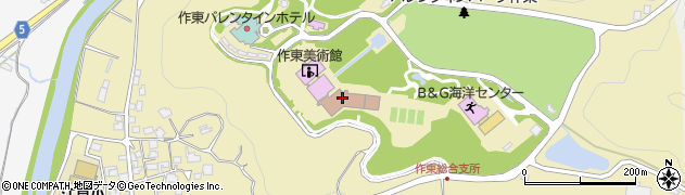 美作市作東総合支所周辺の地図