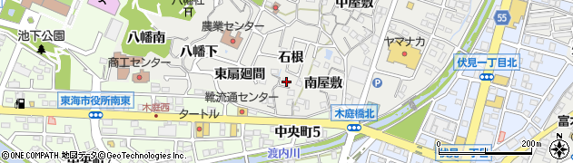 愛知県東海市富木島町石根3周辺の地図