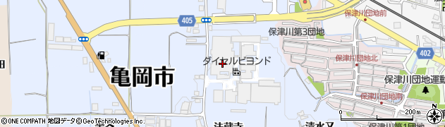 京都府亀岡市余部町（新堂）周辺の地図