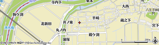 愛知県刈谷市泉田町半崎182周辺の地図
