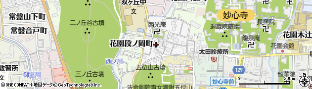 京都府京都市右京区花園宮ノ上町周辺の地図