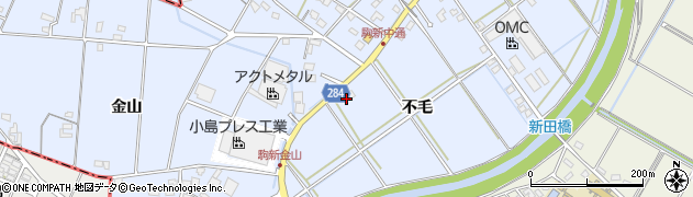 愛知県豊田市駒新町不毛55周辺の地図