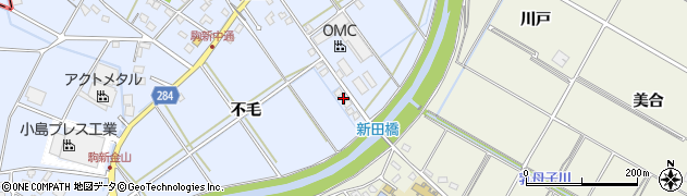 愛知県豊田市駒新町不毛2周辺の地図