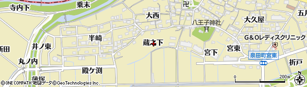 愛知県刈谷市泉田町蔵之下周辺の地図