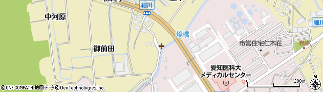 愛知県岡崎市細川町上平65周辺の地図
