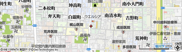 京都府京都市上京区金馬場町周辺の地図