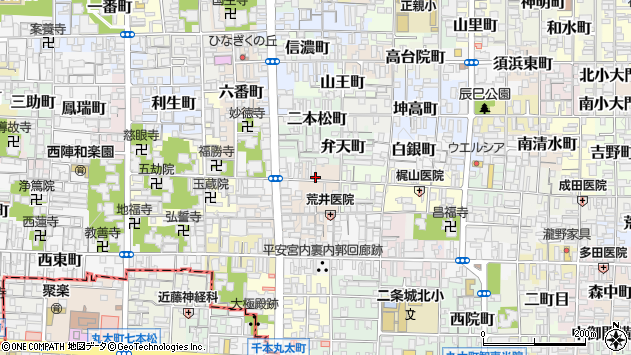 〒602-8169 京都府京都市上京区西神明町の地図