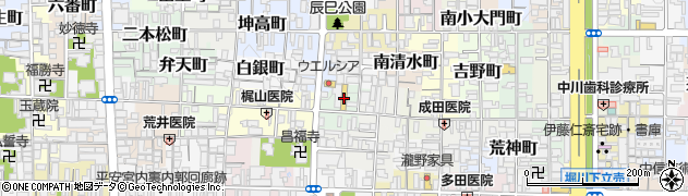 ホンダカーズ京都上京周辺の地図
