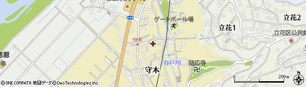 静岡県伊豆の国市守木周辺の地図