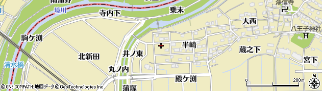愛知県刈谷市泉田町半崎180周辺の地図