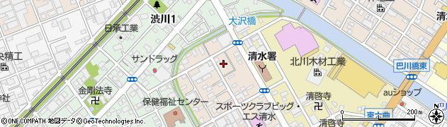 静岡県静岡市清水区西大曲町8周辺の地図
