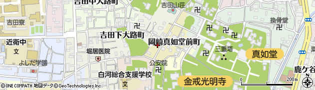 京都府京都市左京区岡崎真如堂前町周辺の地図