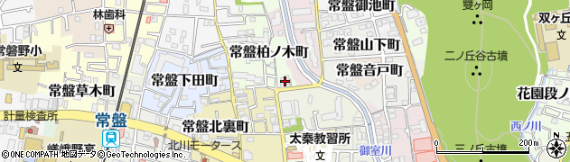 京都府京都市右京区常盤柏ノ木町15周辺の地図
