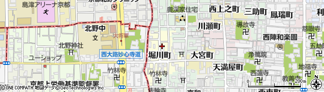 京都府京都市上京区堀川町周辺の地図