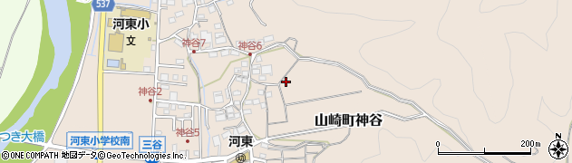兵庫県宍粟市山崎町神谷52周辺の地図