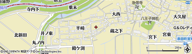 愛知県刈谷市泉田町半崎151周辺の地図