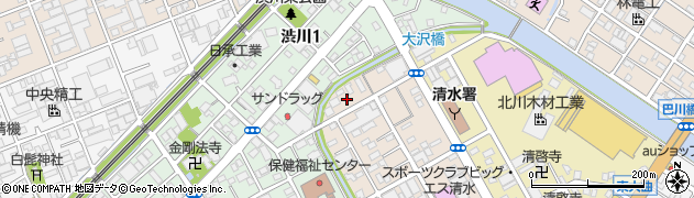 静岡県静岡市清水区西大曲町11周辺の地図