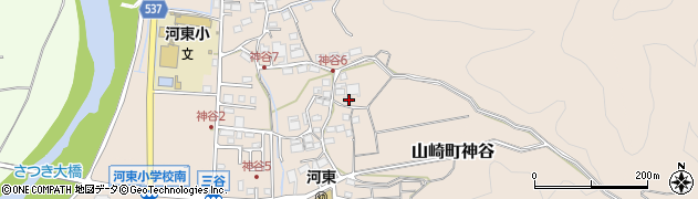 兵庫県宍粟市山崎町神谷159周辺の地図