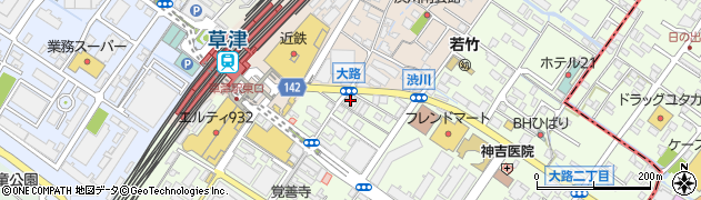 京都きもの学院草津教室周辺の地図