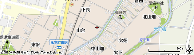 愛知県豊田市永覚町周辺の地図