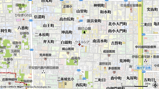 〒602-8172 京都府京都市上京区天秤丸町の地図