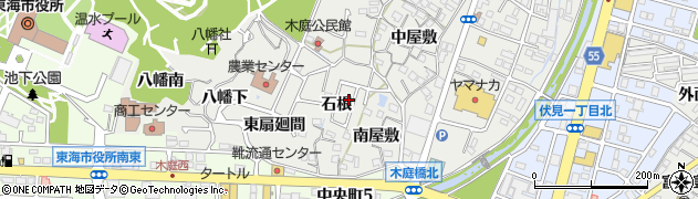 愛知県東海市富木島町石根59周辺の地図