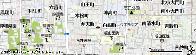 京都府京都市上京区白銀町259周辺の地図