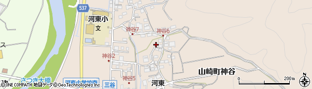 兵庫県宍粟市山崎町神谷164周辺の地図