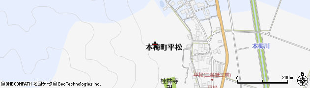 京都府亀岡市本梅町平松滝ケ谷周辺の地図