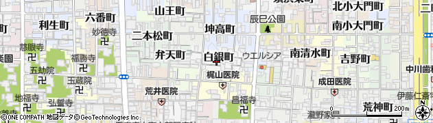 京都府京都市上京区白銀町周辺の地図