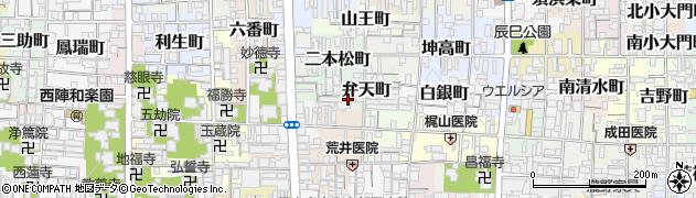 京都府京都市上京区弁天町周辺の地図