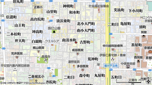 〒602-8116 京都府京都市上京区清元町の地図