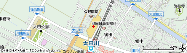 ダイソーラスパ太田川店周辺の地図