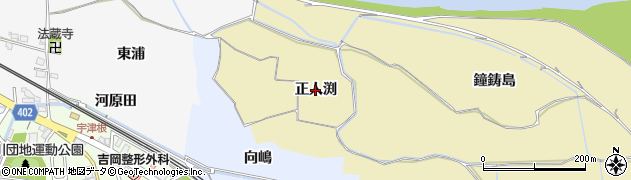 京都府亀岡市保津町（正人渕）周辺の地図