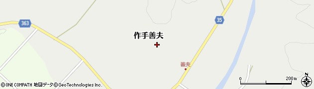 愛知県新城市作手善夫ソラボッタ周辺の地図
