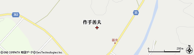 愛知県新城市作手善夫（ソラボッタ）周辺の地図
