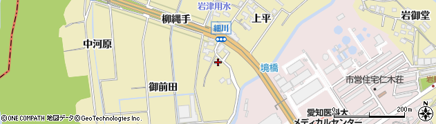 愛知県岡崎市細川町上平68周辺の地図