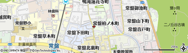 京都府京都市右京区常盤柏ノ木町3周辺の地図