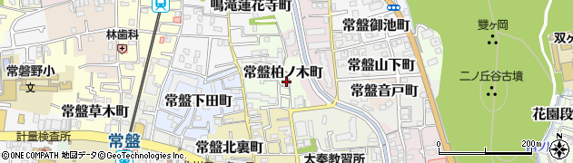京都府京都市右京区常盤柏ノ木町6-6周辺の地図