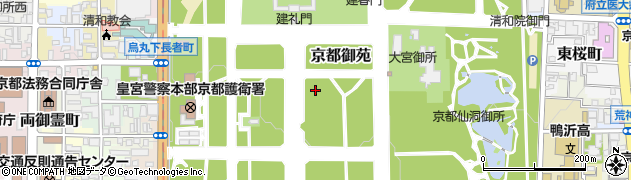 京都御苑周辺の地図