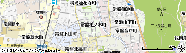 京都府京都市右京区常盤柏ノ木町6周辺の地図