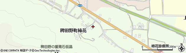 京都府亀岡市稗田野町柿花（中道）周辺の地図