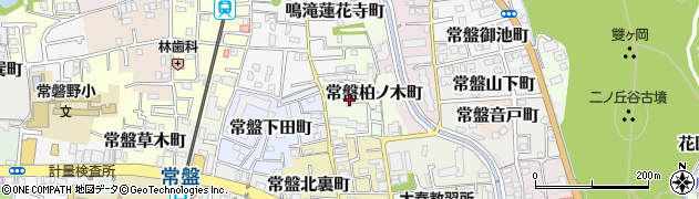 京都府京都市右京区常盤柏ノ木町4周辺の地図