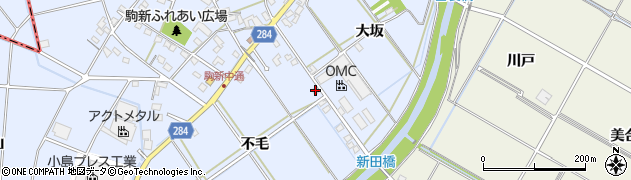 愛知県豊田市駒新町不毛7周辺の地図
