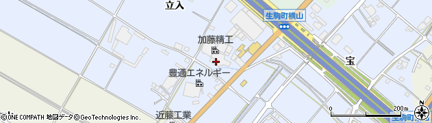 愛知県豊田市生駒町横山周辺の地図